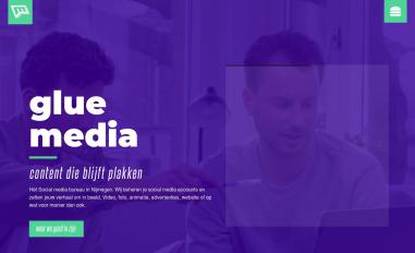 Schermafbeelding van gluemedia.nl