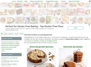 Schermafbeelding van glutenvrijerecepten.nl
