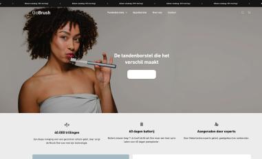 Schermafbeelding van gobrush.nl
