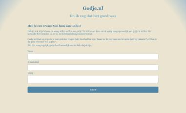 Schermafbeelding van godje.nl