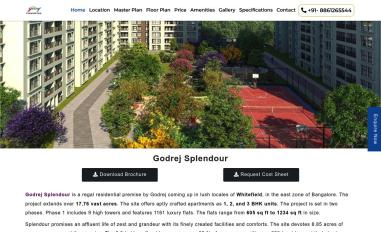Schermafbeelding van godrejsplendour.net.in