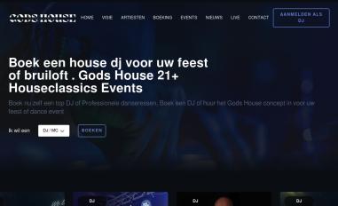Schermafbeelding van godshouse.nl