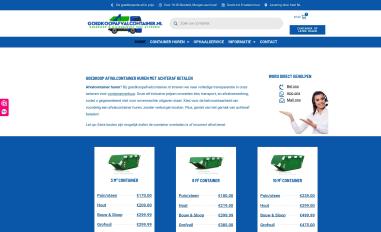 Schermafbeelding van goedkoopafvalcontainer.nl