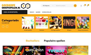 Schermafbeelding van goedkopegroepsspellen.nl