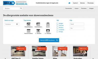 Schermafbeelding van goedkopekeukens.nl