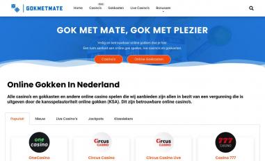 Schermafbeelding van gokmetmate.nl