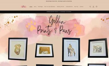 Schermafbeelding van goldenprintsandpaws.com