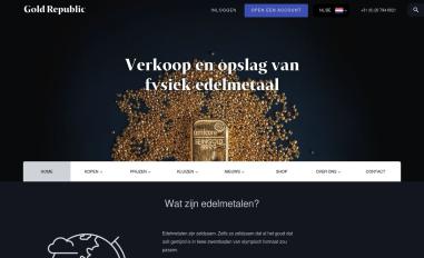 Schermafbeelding van goldrepublic.nl