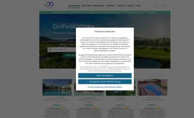 Schermafbeelding van golf-vakantie.nl
