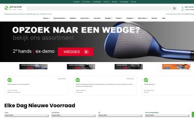 Schermafbeelding van golfclubtrader.nl
