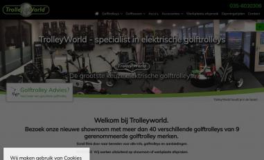 Schermafbeelding van golftrolleys.nl