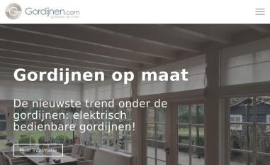 Schermafbeelding van gordijnen.com