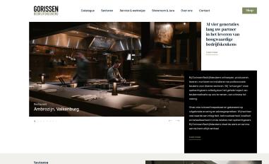 Schermafbeelding van gorissenbedrijfskeukens.nl