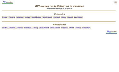 Schermafbeelding van gps-routes.nl