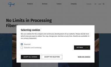 Schermafbeelding van graf-companies.com
