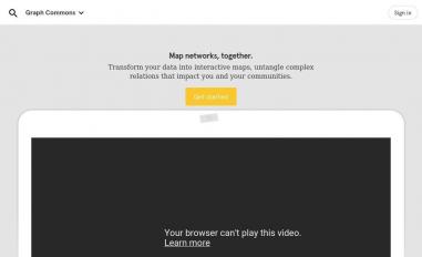 Schermafbeelding van graphcommons.com