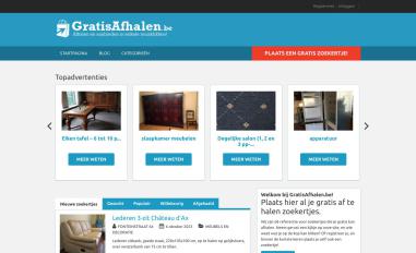 Schermafbeelding van gratisafhalen.be