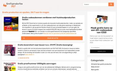 Schermafbeelding van gratisproducten247.nl