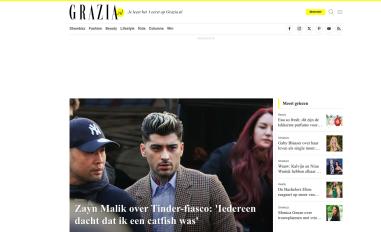Schermafbeelding van grazia.nl