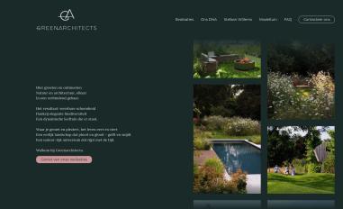 Schermafbeelding van greenarchitects.be