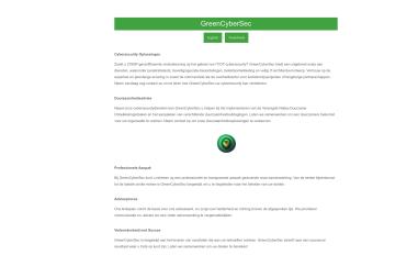 Schermafbeelding van greencybersec.com