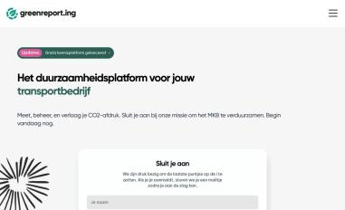 Schermafbeelding van greenreport.ing