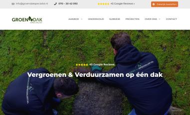 Schermafbeelding van groendakspecialist.nl