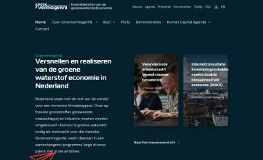 Schermafbeelding van groenvermogennl.org