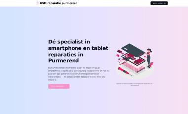 Schermafbeelding van gsmreparatiepurmerend.nl
