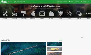 Schermafbeelding van gta5-mods.com