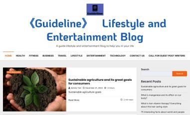 Schermafbeelding van guideline.wiki