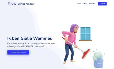Schermafbeelding van gw-schoonmaak.nl
