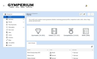 Schermafbeelding van gymperium.eu