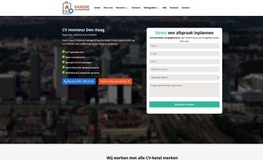 Schermafbeelding van haagsecvmonteur.nl