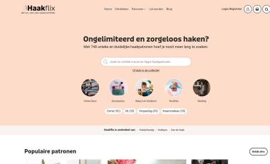 Schermafbeelding van haakflix.nl