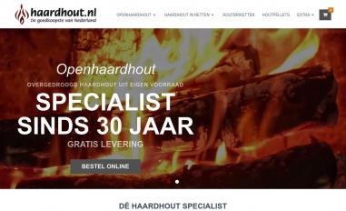 Schermafbeelding van haardhout.nl