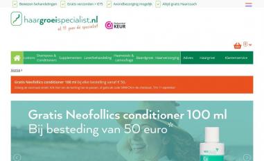 Schermafbeelding van haargroeispecialist.nl