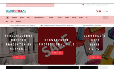 Schermafbeelding van haaroutlet.nl