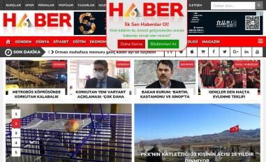 Schermafbeelding van haber6.com.tr