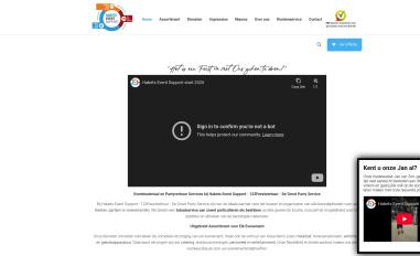 Schermafbeelding van habets-event-support.nl
