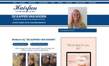 Schermafbeelding van hairfunhoorn.nl