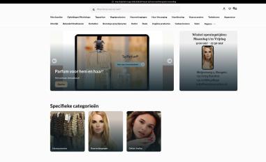 Schermafbeelding van hairshoponline.nl