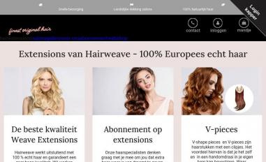 Schermafbeelding van hairweave.nl