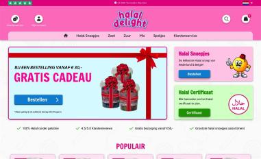 Schermafbeelding van halaldelight.nl