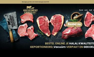 Schermafbeelding van halalmeatexpress.nl