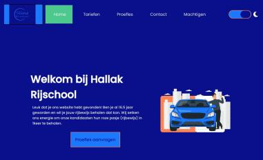 Schermafbeelding van hallakrijschool.nl