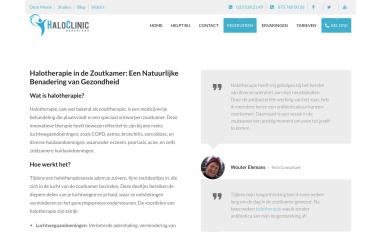 Schermafbeelding van haloclinic.nl