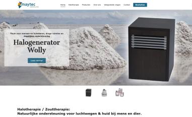 Schermafbeelding van halotherapie.nu