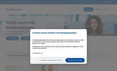 Schermafbeelding van handelsbanken.nl