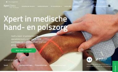 Schermafbeelding van handpols.xpertclinics.nl